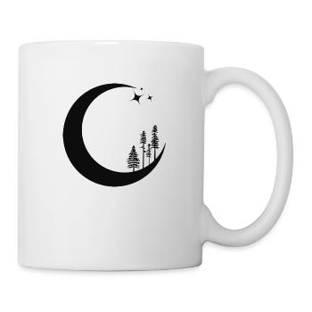 Celestial Moon pines tree - Mug - white - Right