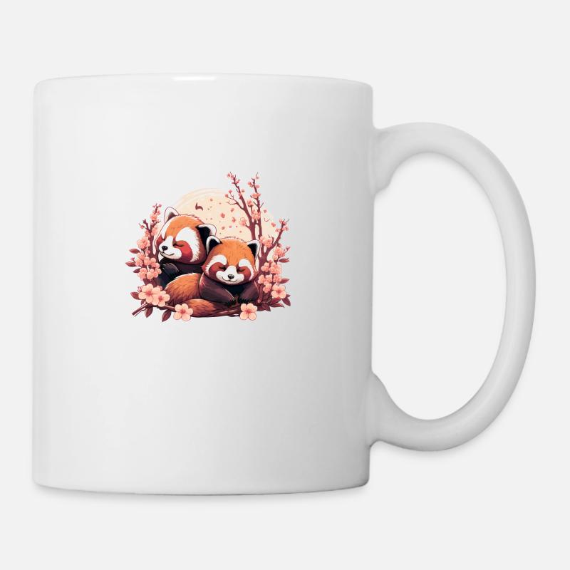 Sleeping Red Pandas - Mug - white