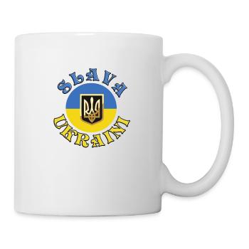 Slava Ukraini - Tasse - Weiß - Rechts