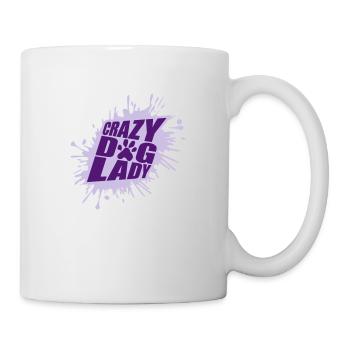 crazy dog lady quote - Mug - white - Right