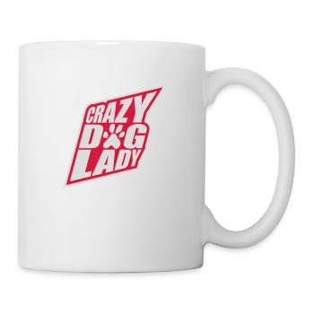 crazy dog lady Zitat - Tasse - Weiß - Rechts