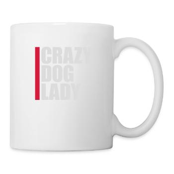 crazy dog lady quote - Mug - white - Right