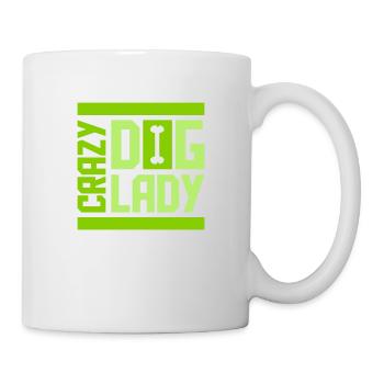 crazy dog lady Zitat - Tasse - Weiß - Rechts