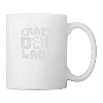crazy dog lady quote - Mug - white - Right
