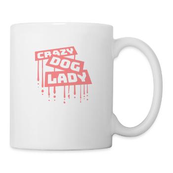 crazy dog lady Zitat - Tasse - Weiß - Rechts
