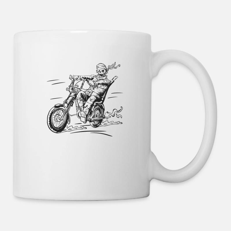 Zombie Biker Reiten Zombie Biker Reiten Inspiratio - Tasse - Weiß