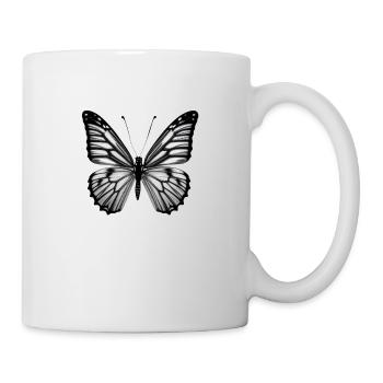 Schmetterling Natur Insekt Schmetterlinge 3 - Tasse - Weiß - Rechts