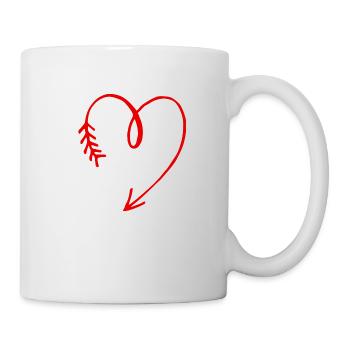 grande sœur cœur - Mug blanc - blanc - Droite