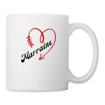 marraine cœur - Mug blanc - blanc - Droite