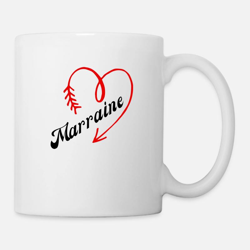 marraine cœur - Mug blanc - blanc
