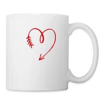 cousine cœur - Mug blanc - blanc - Droite