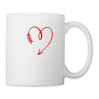 cousin cœur - Mug blanc - blanc - Droite