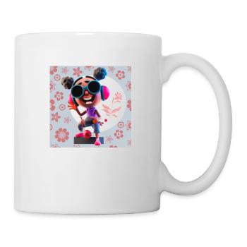 FUNNY MUSIC ILLUSTRATION GIRL 12 - Mug - white - Right