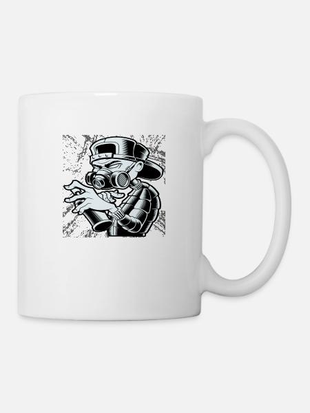 Abstract Graffiti Man - Mug - white