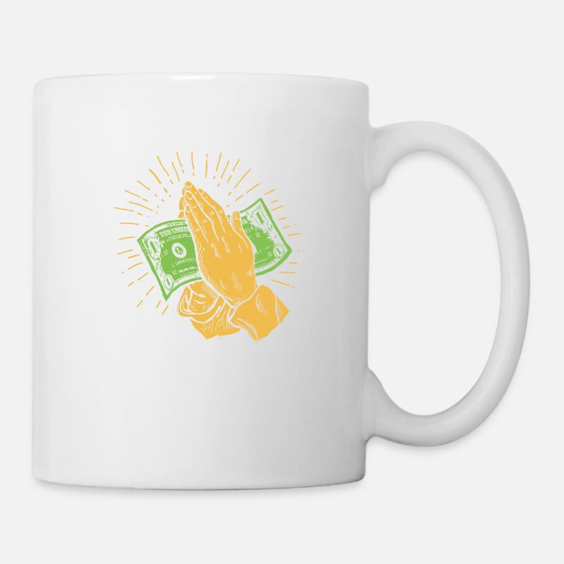 Praying for Money - Mug - white