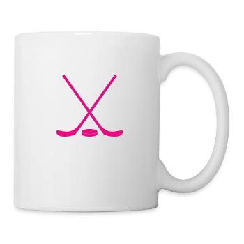 Eishockey - Hockey sur glace - Puck - Mug blanc - blanc - Droite