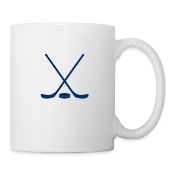 Eishockey - Hockey sur glace - Puck - Mug blanc - blanc - Droite
