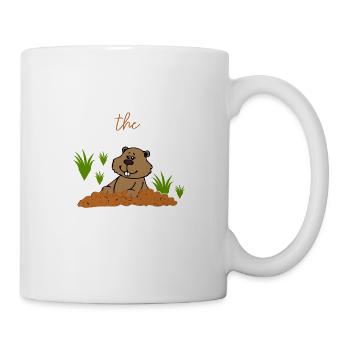 Respect the Groundhog - Tasse - Weiß - Rechts