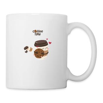 Kaffeezeit 2 - Tasse - Weiß - Rechts