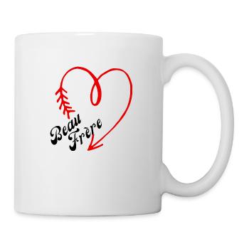 beau frère cœur - Mug blanc - blanc - Droite