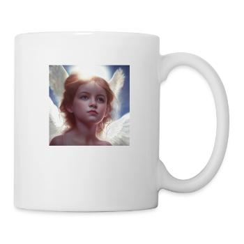 little girl angel 3 - Mug - white - Right