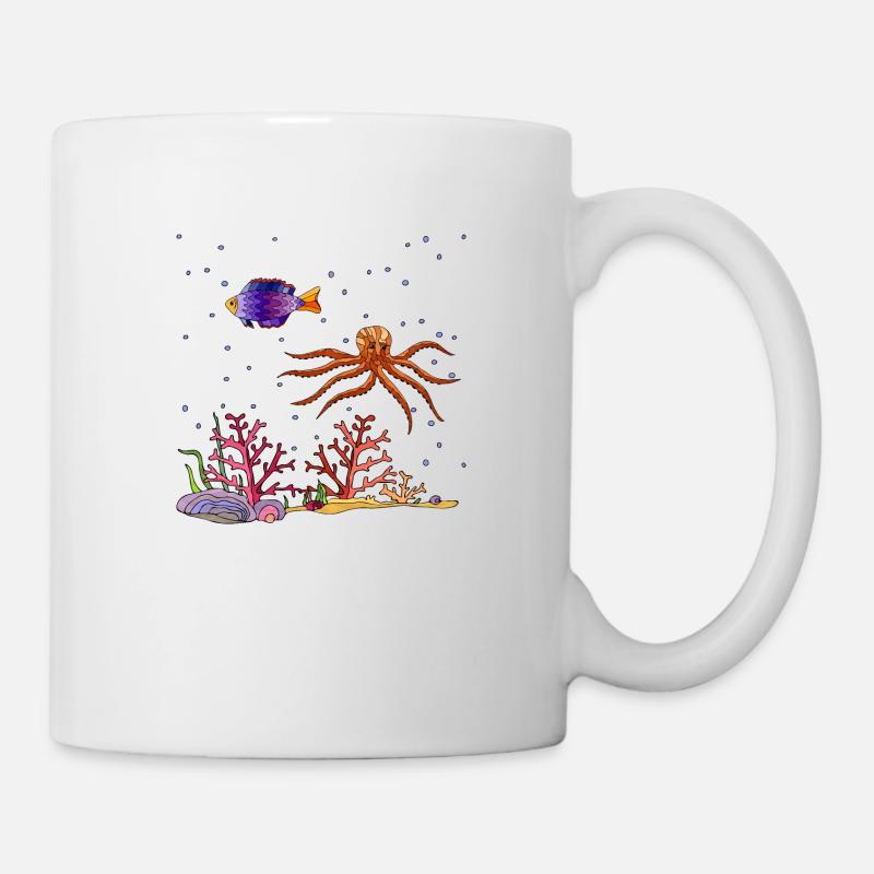 Unterwasserwelt - Tasse - Weiß