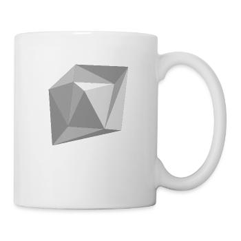 Grey Triangles - Tasse - Weiß - Rechts