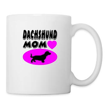 Dackel - Tasse - Weiß - Rechts