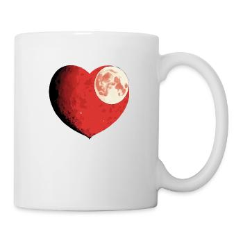 Liebe dich zum Mondgeschenkpaar - Tasse - Weiß - Rechts