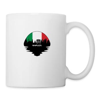 Naples Italy Flag Skyline Silhouette Travel - Mug - white - Right