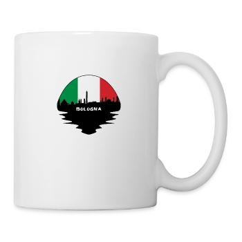 Bologna Italy Flag Skyline Silhouette Travel - Mug - white - Right