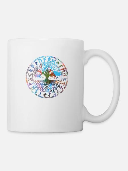 Celtique, Arbre de Vie,grafftii,Arbre de Vie - Mug blanc - blanc