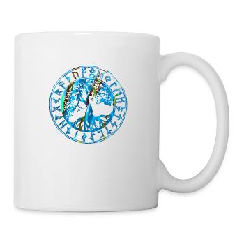 Baum des Lebens ,Lebensbaum,Graffiti,keltisch - Tasse - Weiß - Rechts