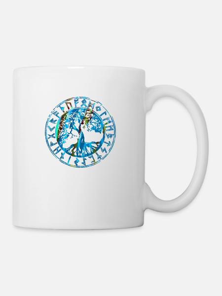 Baum des Lebens ,Lebensbaum,Graffiti,keltisch - Tasse - Weiß