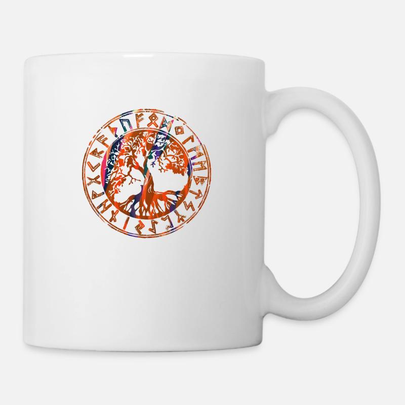 Arbre de Vie,Arbre de Vie,Graffiti,Celtique - Mug blanc - blanc