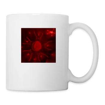 LUNE ÉTOILÉE ROUGE - Mug blanc - blanc - Droite