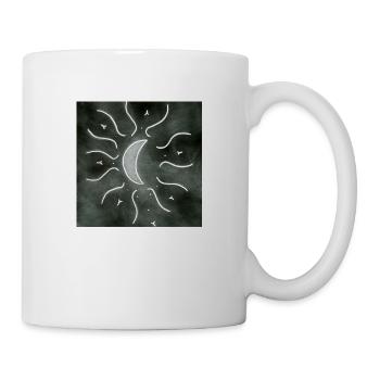 Luna Mandala gris - Mug blanc - blanc - Droite