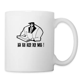 Ich bin hier der Boss! - Tasse - Weiß - Rechts
