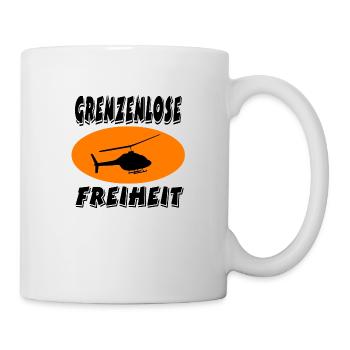 Hubschrauber - Tasse - Weiß - Rechts