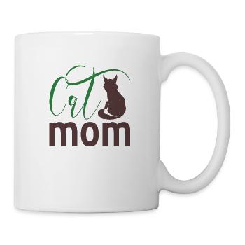 Cat mom - Tasse - Weiß - Rechts