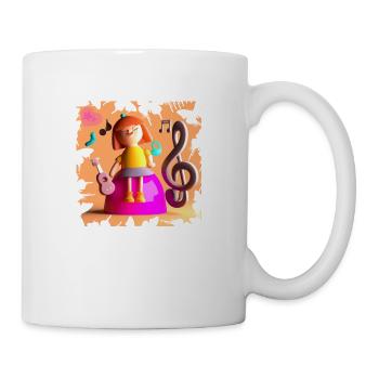 LUSTIGE MUSIK 1 - Tasse - Weiß - Rechts