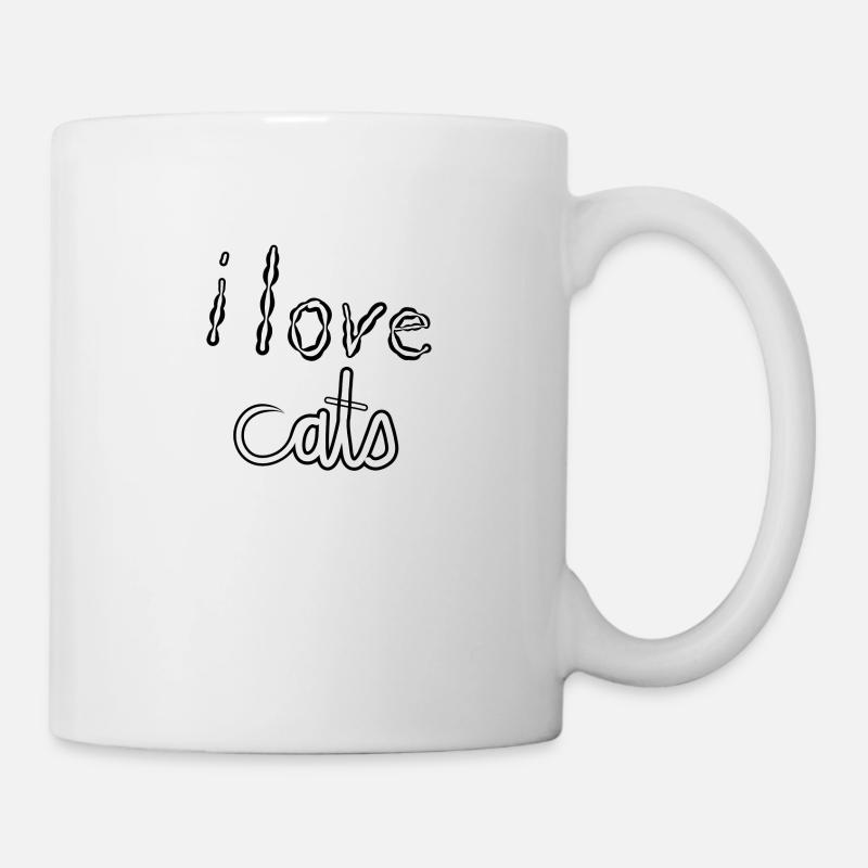 J’AIME LES CHATS - Mug blanc - blanc