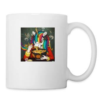 La licorne ramen fanatic - Mug blanc - blanc - Droite