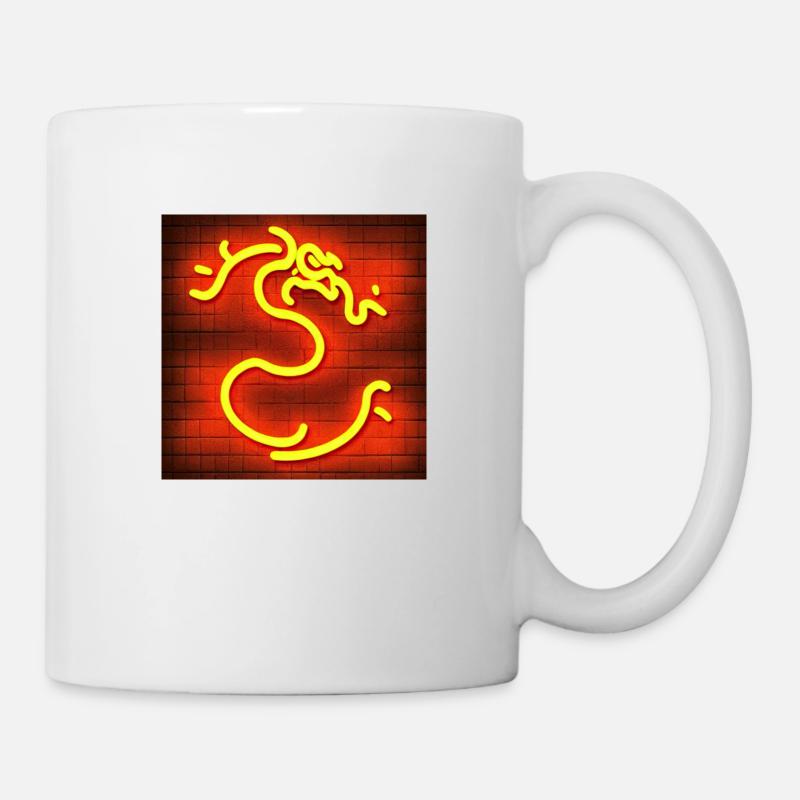 Drache - Tasse - Weiß
