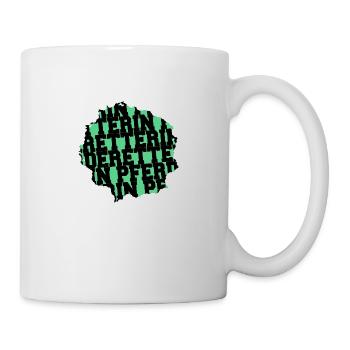 pferd friese hund gewaltlosigkeit naturschutz - Tasse - Weiß - Rechts