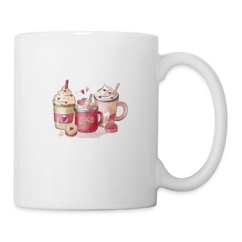 Café gourmand 3 - Mug blanc - blanc - Droite