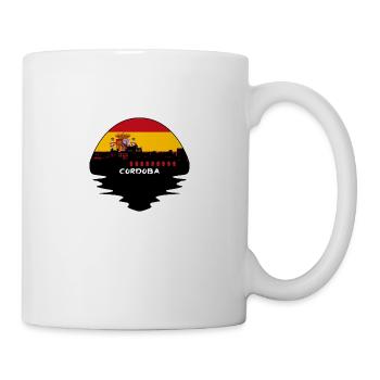 Cordoba Spain Flag Skyline Silhouette Travel - Mug - white - Right