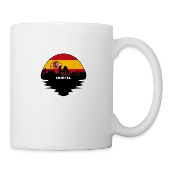 Murcia Spain Flag Skyline Silhouette Travel - Mug - white - Right