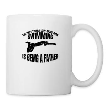 Swimmer Papa Swimmers Swimming Club - Mug - white - Right