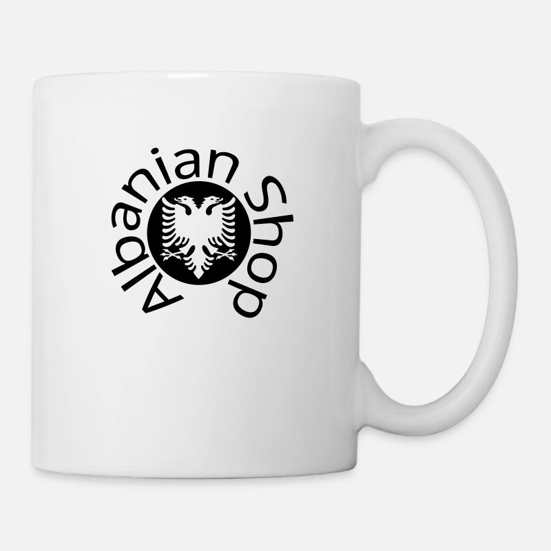 Logo de la boutique albanaise - Mug blanc - blanc